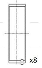 Вкладыши шатунные 0.50 Audi/VW Golf/Passat 1.9TDi 95> CR4196SP0.50