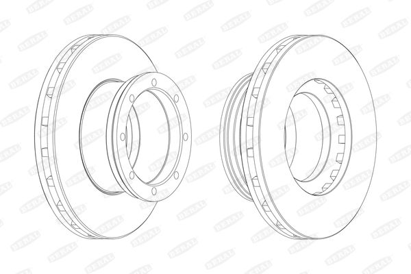 Диск тормозной 377*45*138,5 MB Atego BCR190A(25)