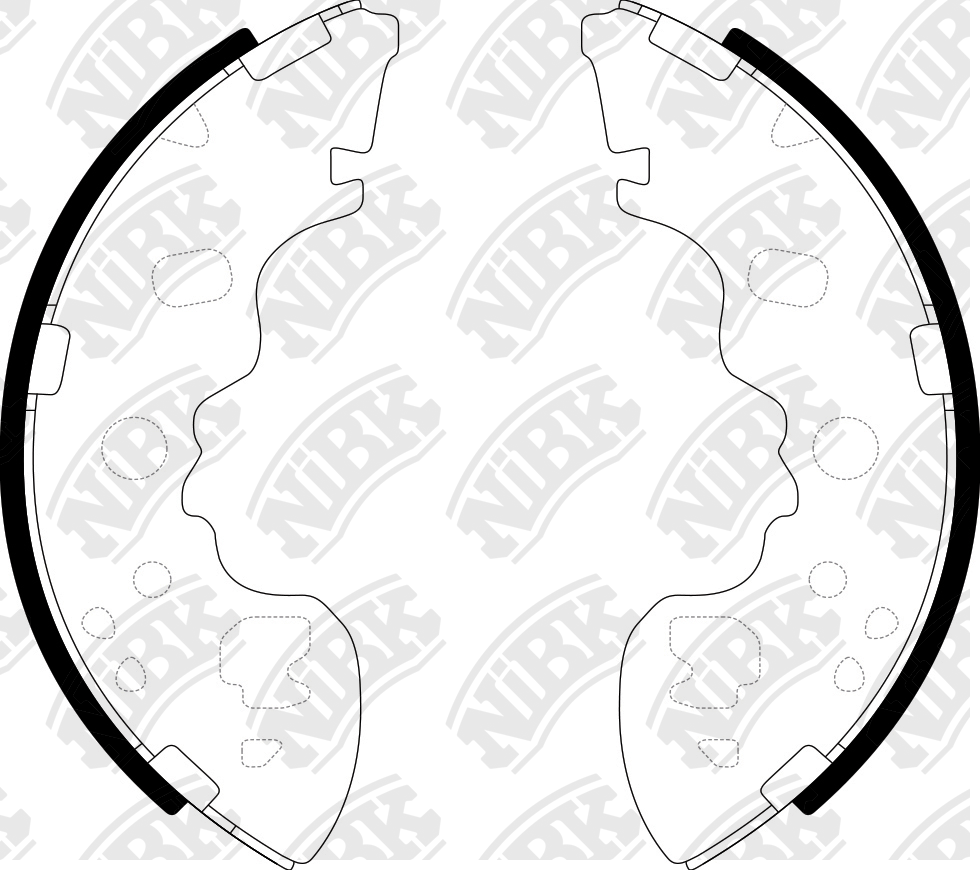 Колодки тормозные барабанные Mazda E2000/E2200 1.8-2.2D 99> FN3426