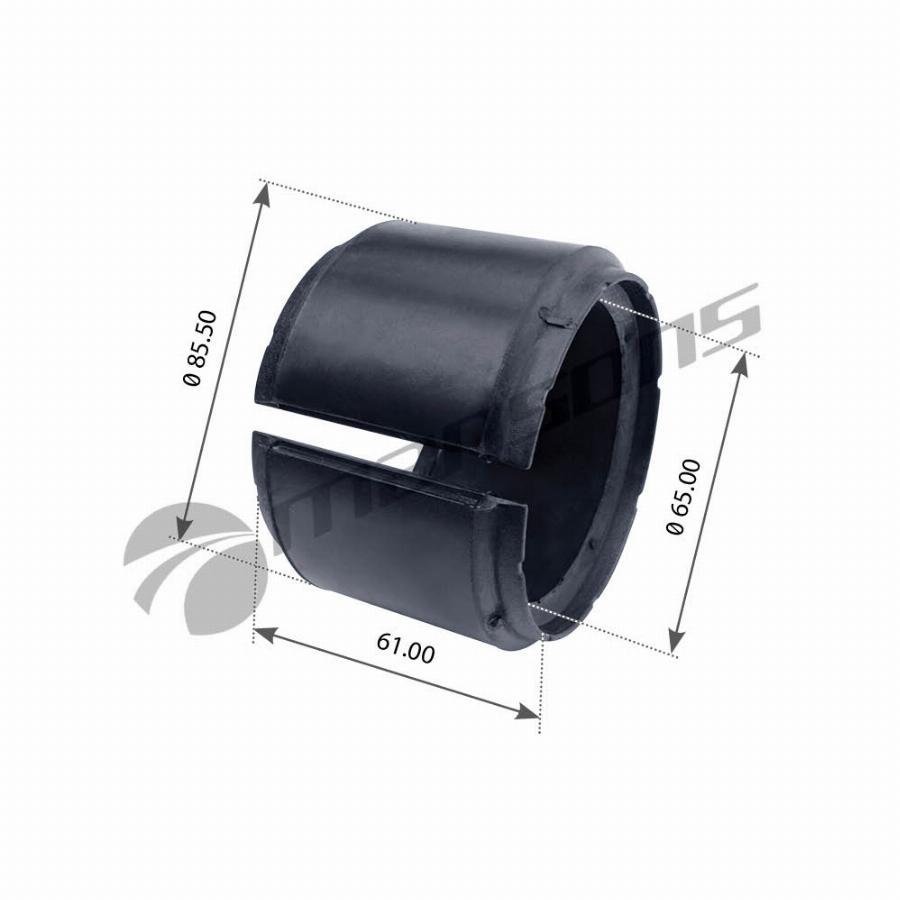 Втулка стабилизатора 65*84*50/60 заднего DAF F75/85/95/XF95/105 200.152