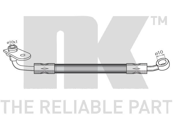 Шланг тормозной L=755mm передний правый SUZUKI Grand Vitara 855220