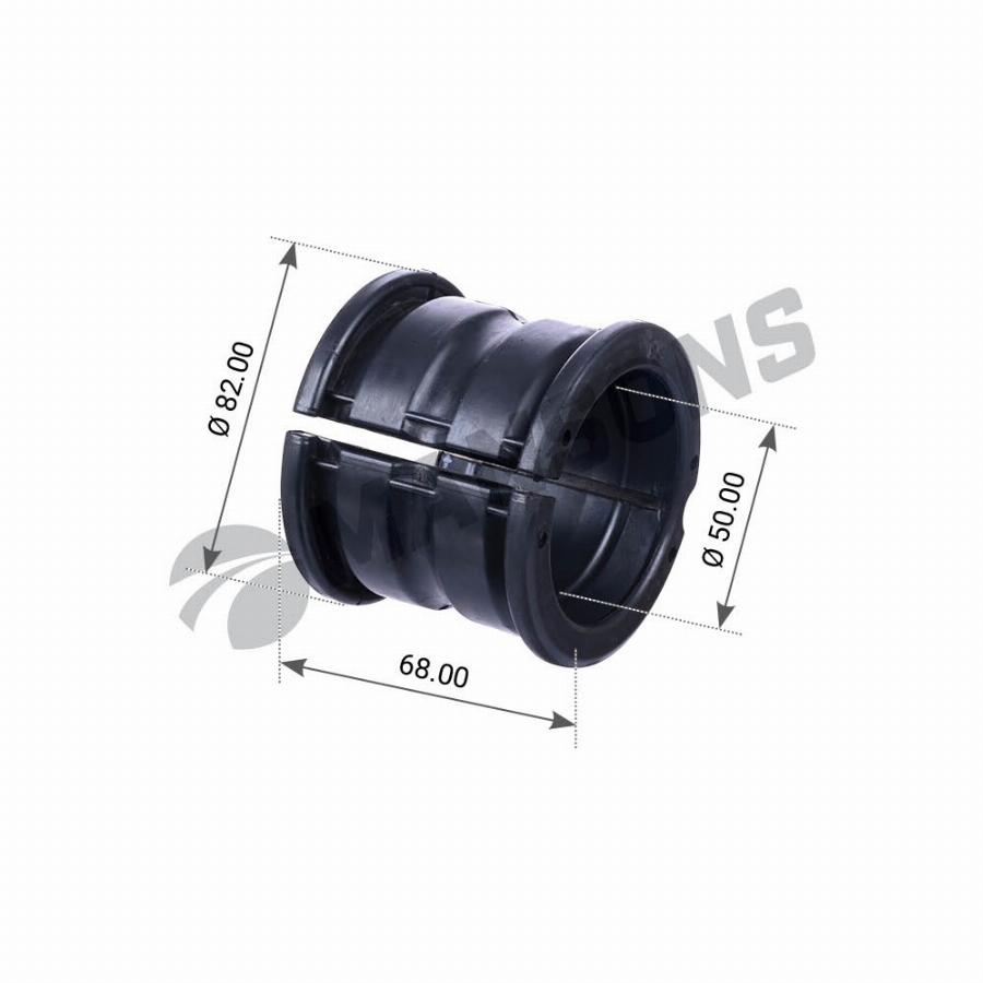 Опора стабилизатора переднего Scania L/P/G/R/S/T-Series 100.834