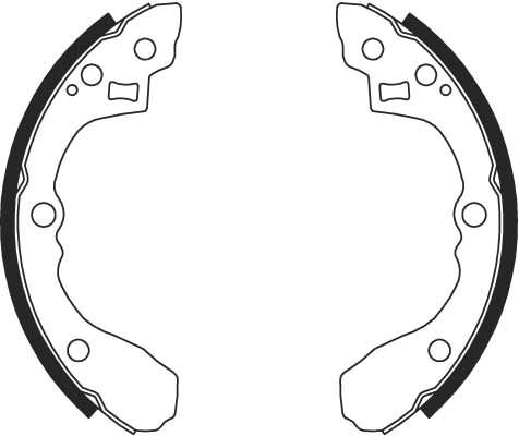 Колодки тормозные 200*36 задние барабанные Kia Shuma 97> GS8692