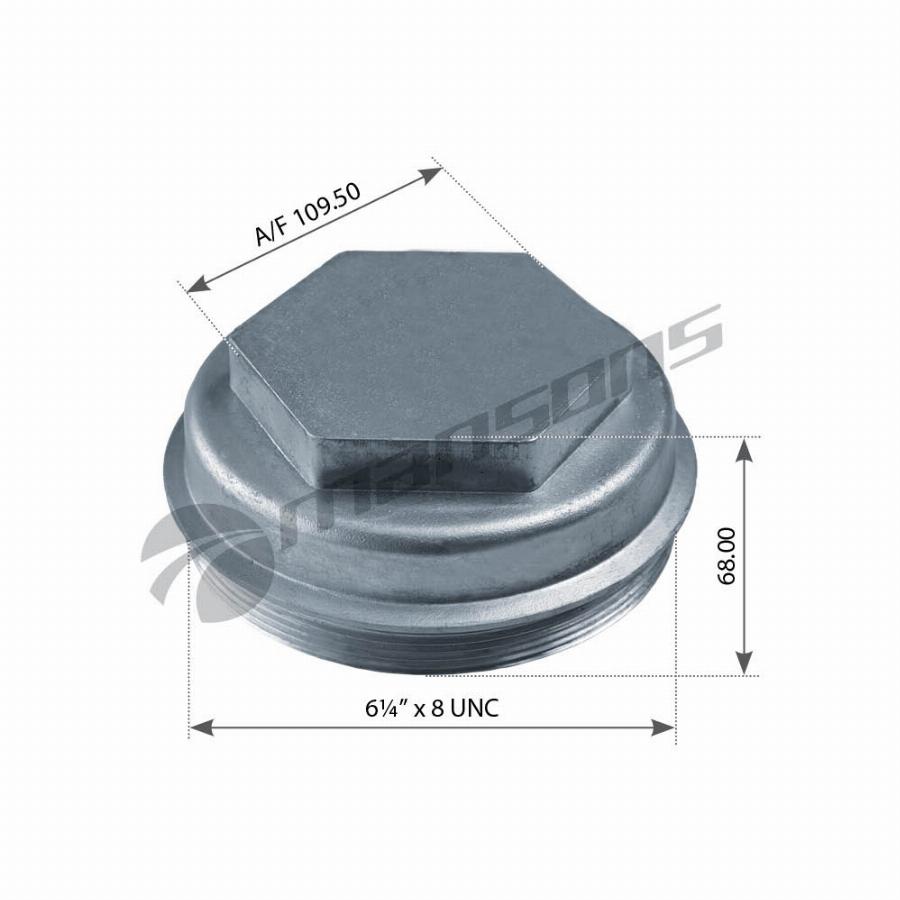 Крышка ступицы M158*3 H70 SW110 Fruehauf 150.018