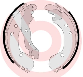 Колодки тормозные барабанные задние Nissan Micra III 02-10/Renault Clio 05-12/Lada Vesta 15> S56510