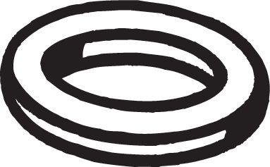 Кольцо глушителя 40*53*5 Toyota Camry/Carina/Corolla 1.6-2.4 <00 256-071