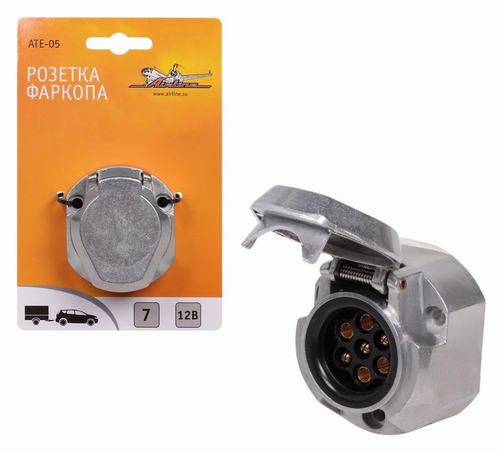 Розетка фаркопа 7 контактов металл ATE-05