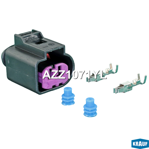 Разъем 2х контактный (2-pin/2 уплотнения) Audi 80/100/TT 80-15 AZZ1071YL