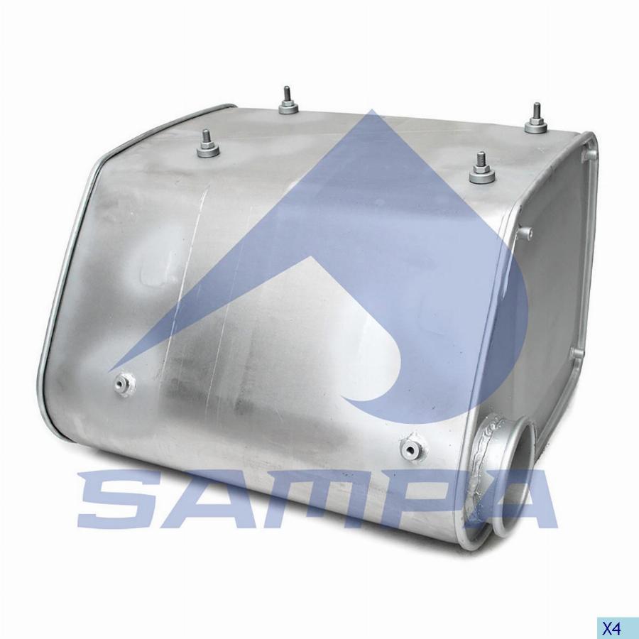 Глушитель основной бочка MAN F2000 021.210