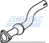 Труба глушителя передняя D=72 L=600 mm MB Bus Euro-1 53238