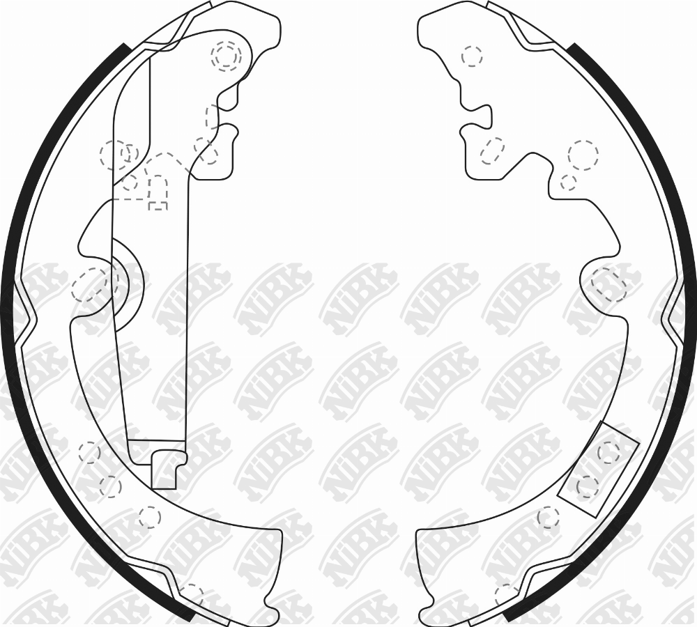 Колодки тормозные барабанные задние Toyota Hi-Lux 2.5D/3.0D 07> FN0620