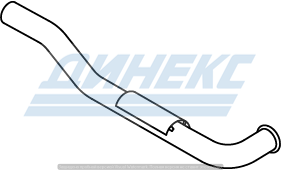 Труба глушителя конечная DAF 44638