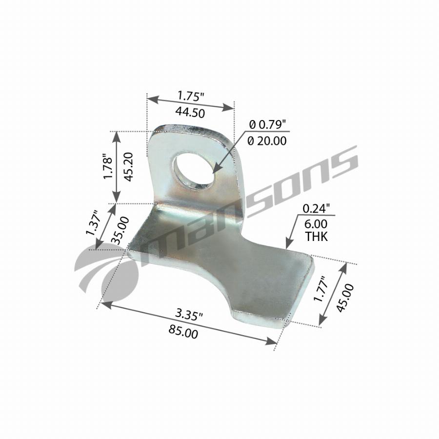 Кронштейн сайлентблока задней рессоры наружный левый Freightliner 360.008