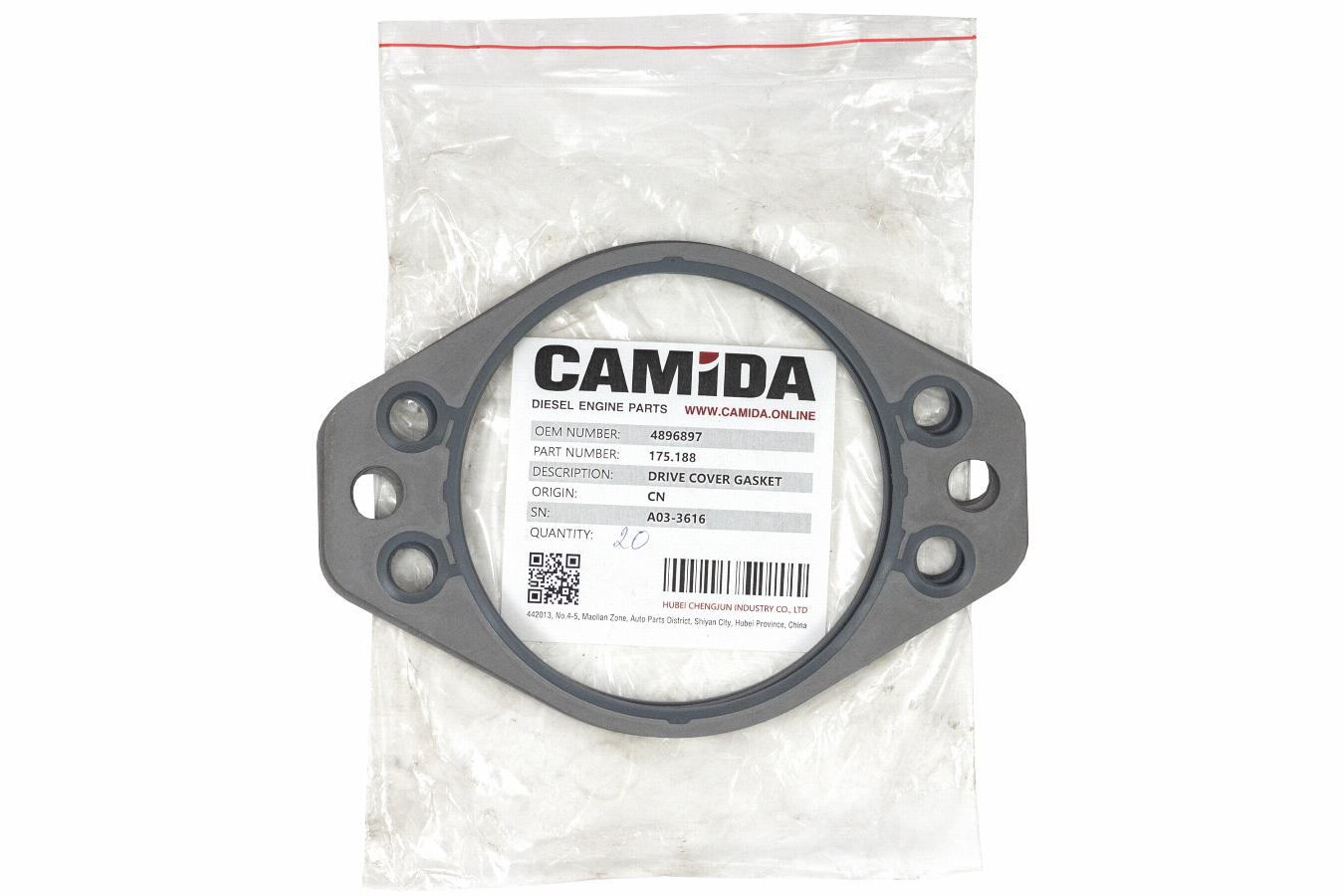 Прокладка насоса ГУР ГАЗ-33106/ПАЗ-3202 дв.Cummins ISF 3.8/ISBe 175188