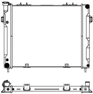 Радиатор системы охлаждения Jeep Grand Cherokee 4.0 93-97 32311009
