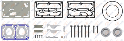 Р/к компрессора полный (плита+прокладки+клапана+болты) Volvo FH  RK.01.176.05