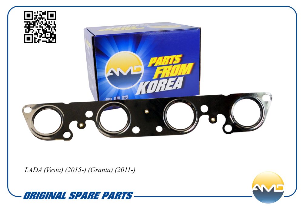 Прокладка выпускного коллектора ВАЗ-21124 16кл. AMDGAS365