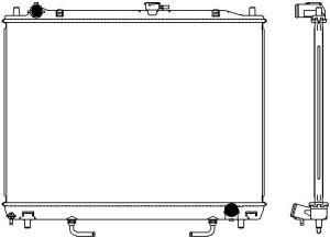 Радиатор системы охлаждения Mitsubishi Pajero III 00-/Pajero IV 06- 33211050