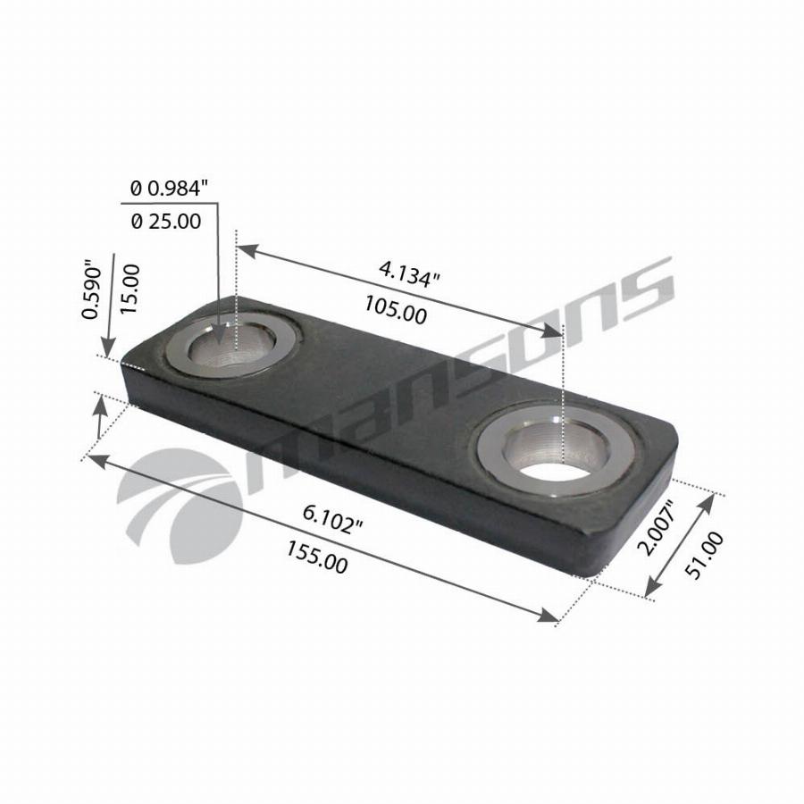 Серьга передней рессоры Volvo VM 2003- 900.564