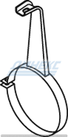 Хомут глушителя цинк MAN 560-565/G90/M90 49802