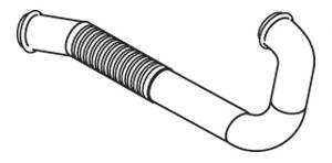 Передняя труба с гофрой (нерж.) DAF 21242