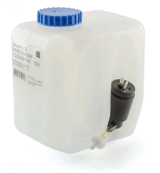 Бачок омывателя 2л в сборе ВАЗ-2101-2107/2121/ГАЗ-2705/3302 1162.5208