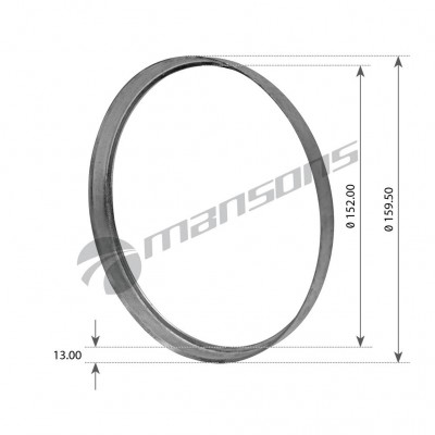 Шайба промежуточная ступицы 151*160*12.5 ВPW 300.016