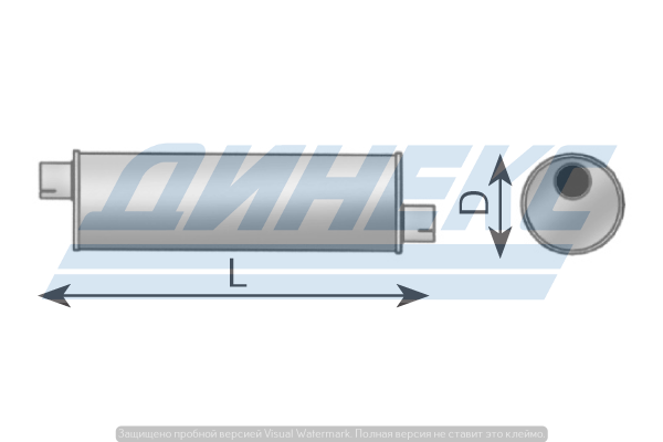 Глушитель BEDFORD 15301