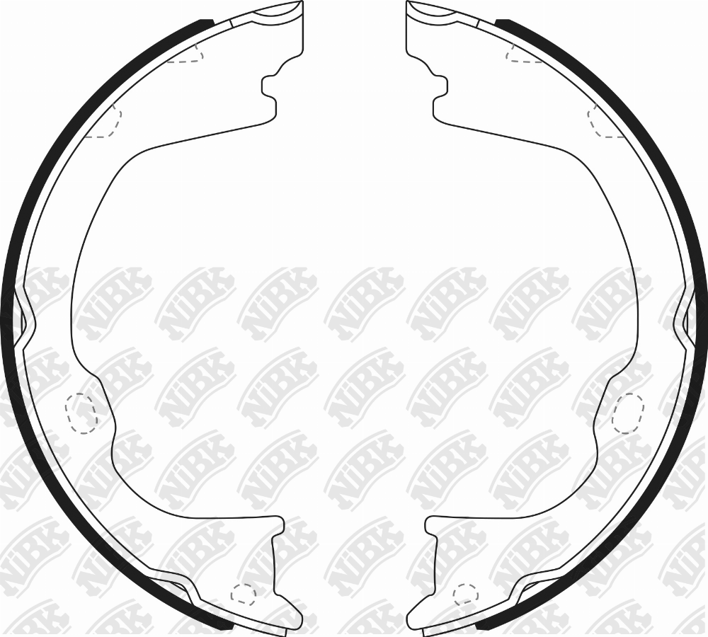 Колодки тормозные барабанные Dodge Durango III 11>/Nitro 07-12 FN0714