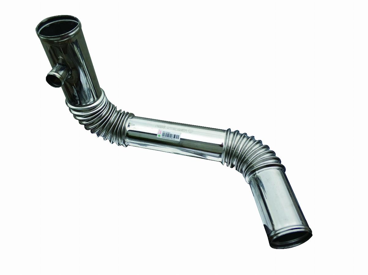 Патрубок радиатора нижний металл D12 HOWO A7 LEO100294A