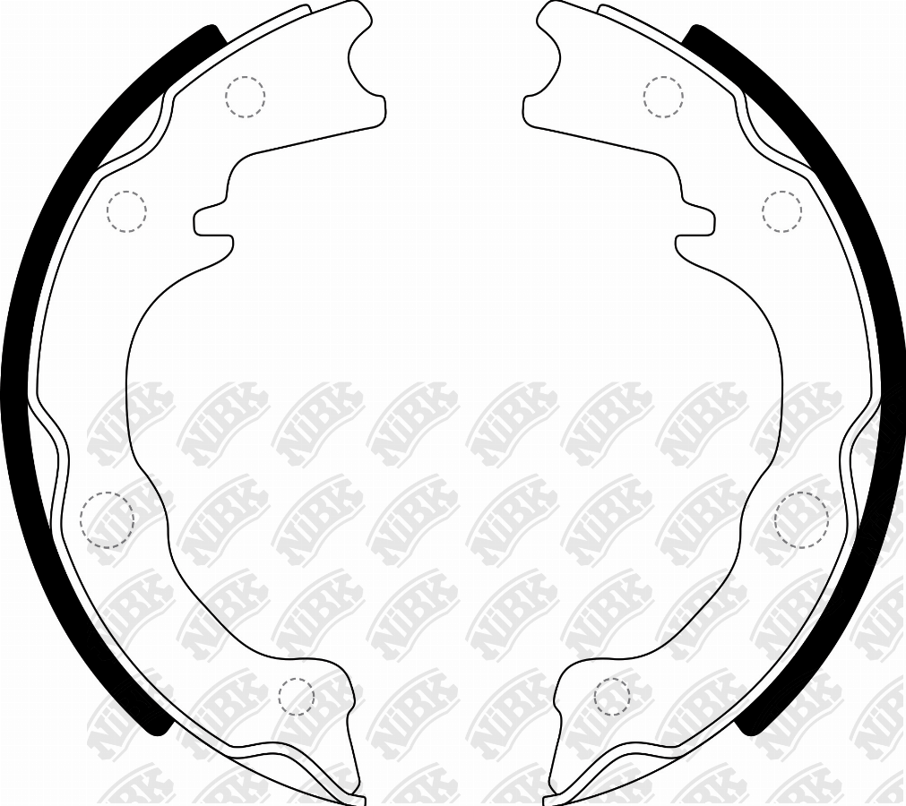 Колодки тормозные барабанные Mitsubishi Fuso Canter FN6681