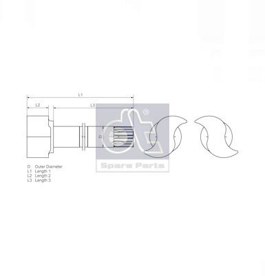 Вал тормозной L=472 правый Scania 4/P/G/R/T 1.18792