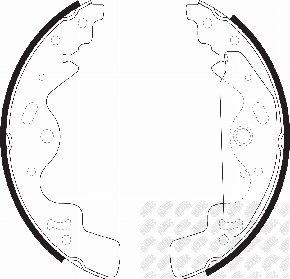 Колодки тормозные барабанные задние Land Rover Freelander 1.8i/2.0D 00>/Jaguar FN0628