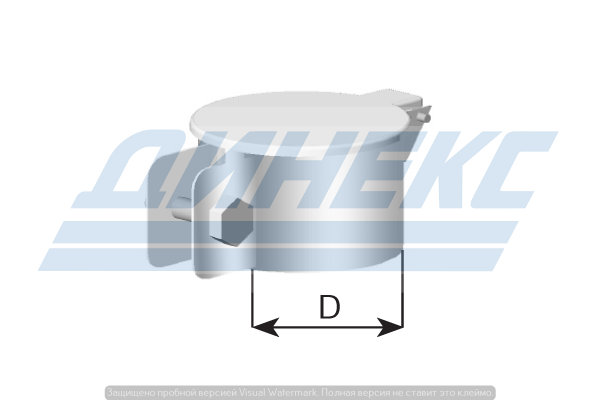 Крышка от дождя D=80,5 mm цинк 98481