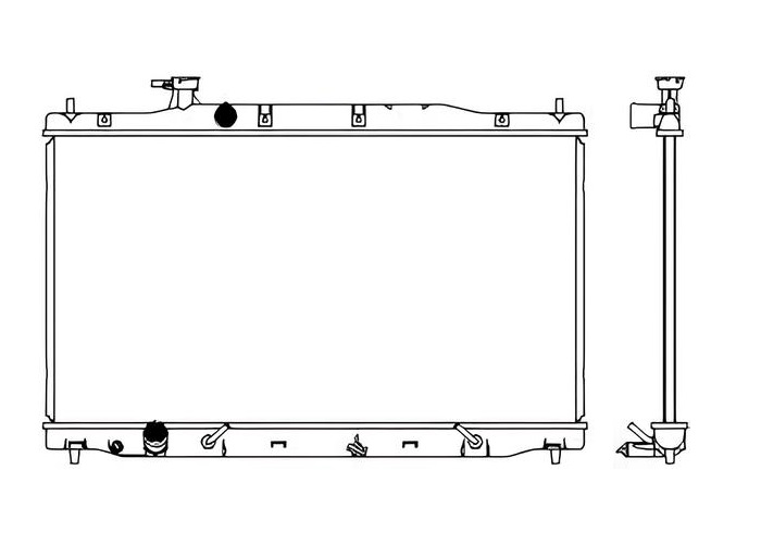 Радиатор системы охлаждения АКПП Honda CR-V 2.4i 06> 32118507