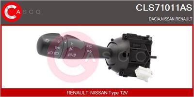 Переключатель подрулевой с ПТФ Renault Logan 8201167981