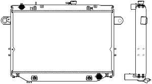 Радиатор системы охлаждения АКПП Toyota Land Cruiser 4.7/4.2TD 98-02 34621003
