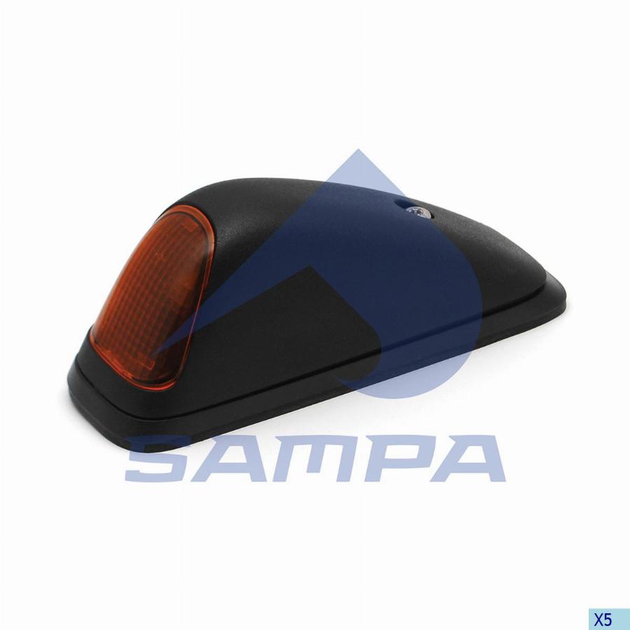 Фонарь габаритный левый желтый на солнцезащитный козырек MB Axor/Atego/КАМАЗ-5490 204.498