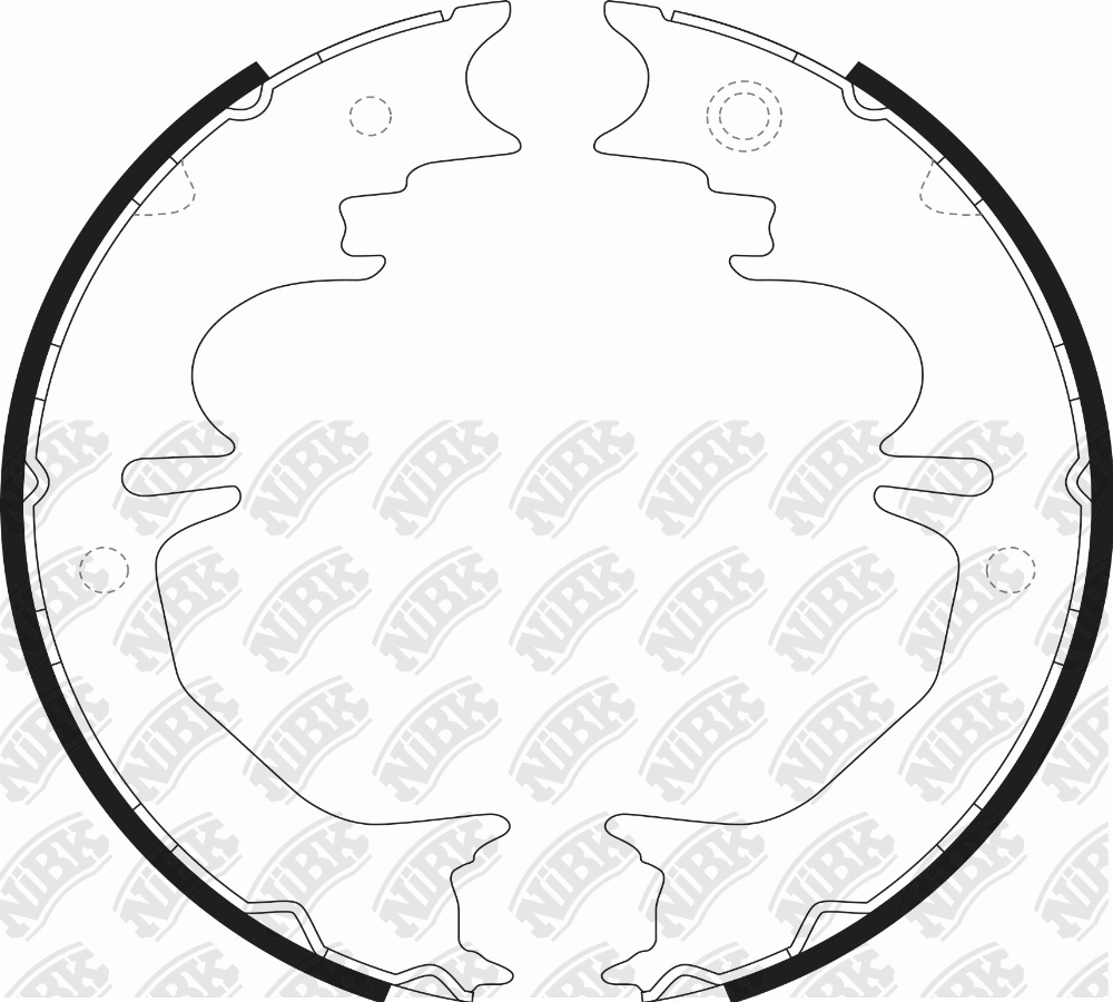 Колодки ручного тормоза барабанные Toyota Land Cruiser 4.7/4.2TD 98> FN0642