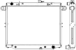 Радиатор системы охлаждения Toyota Land Cruiser 100 98-08 34621001