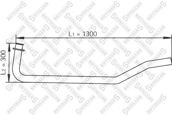 Труба глушителя приемная MAN M90/L/M2000 8203591SX