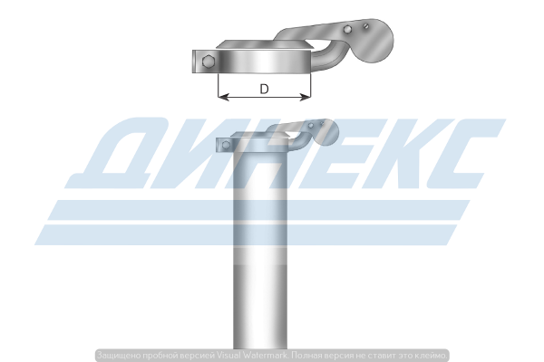 Крышка от дождя D=152,0 mm цинк 98451