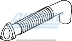 Передняя труба с гофрой (нерж.) SETRA 69111