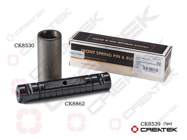 Палец передней рессоры L=155 с втулкой под болт Shaanxi CK8539