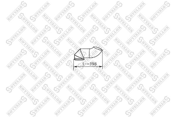 Труба глушителя конечная 3-из. DAF CF65/75/85/XF95 8203804SX