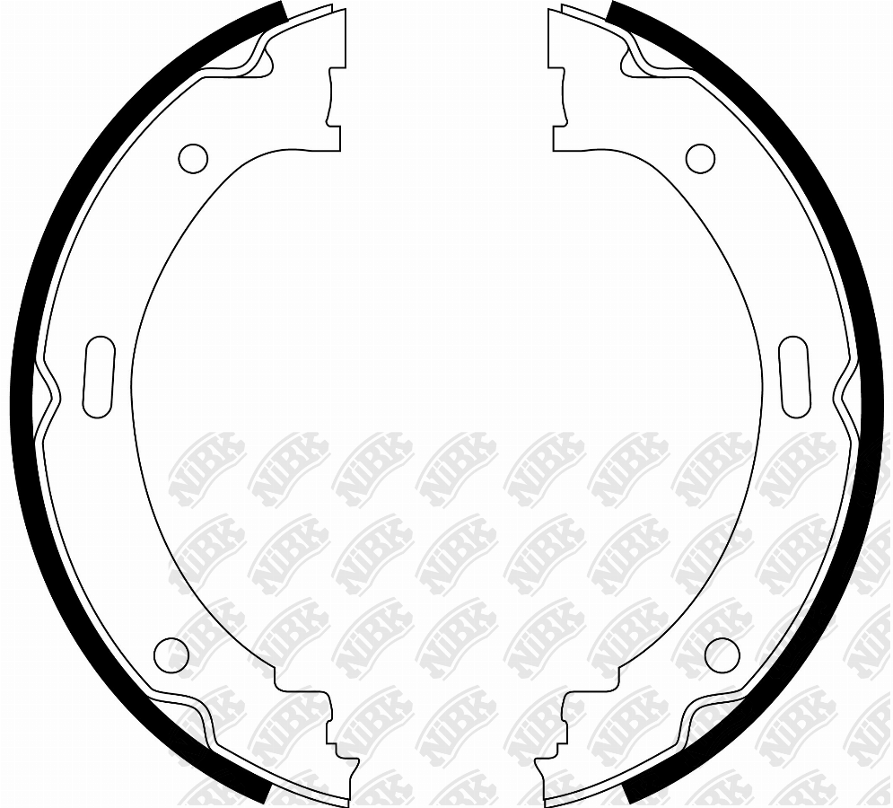 Колодки тормозные барабанные Infiniti QX56/Nissan Amada FN0639