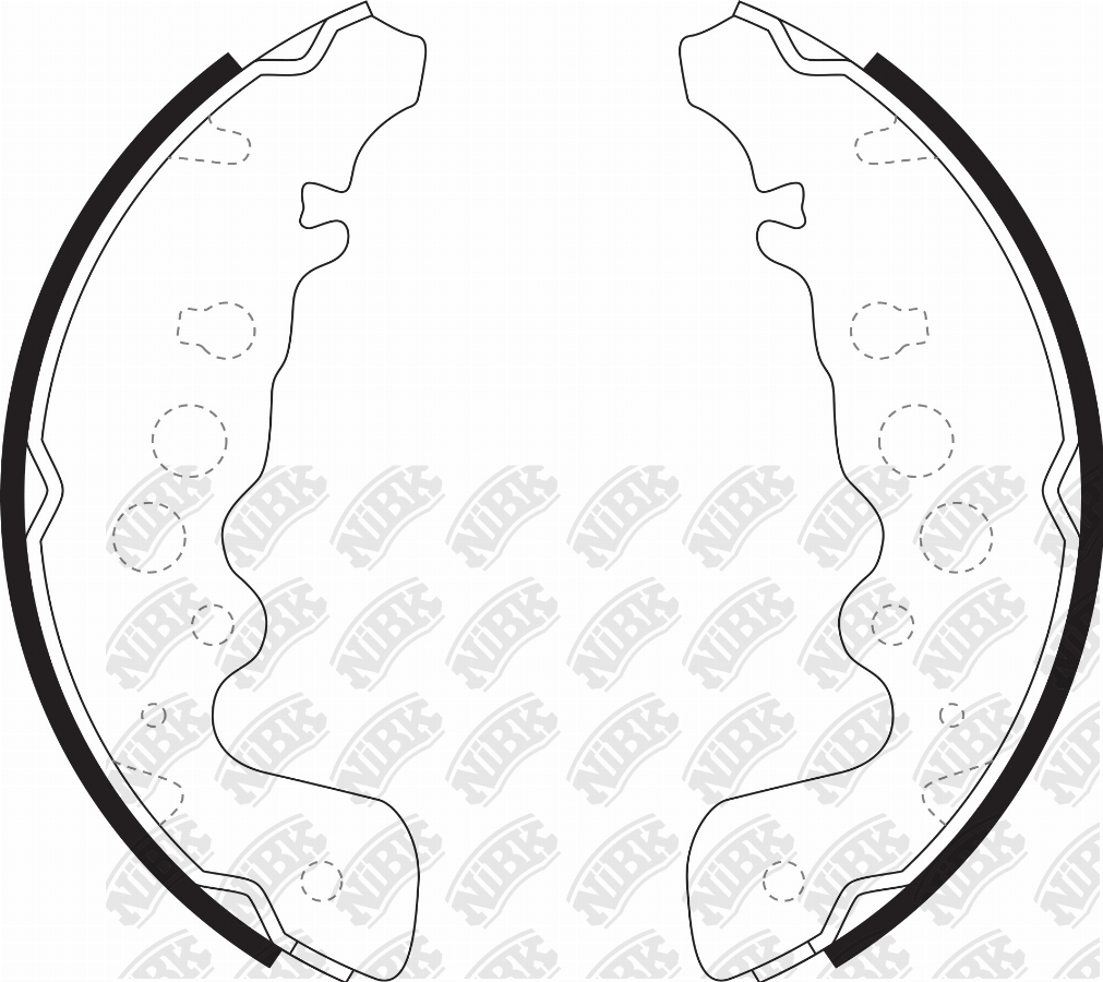 Колодки тормозные барабанные задние Suzuki Grand Vitara 1.6-2.7i/2.0TD/HDi 98> FN9958