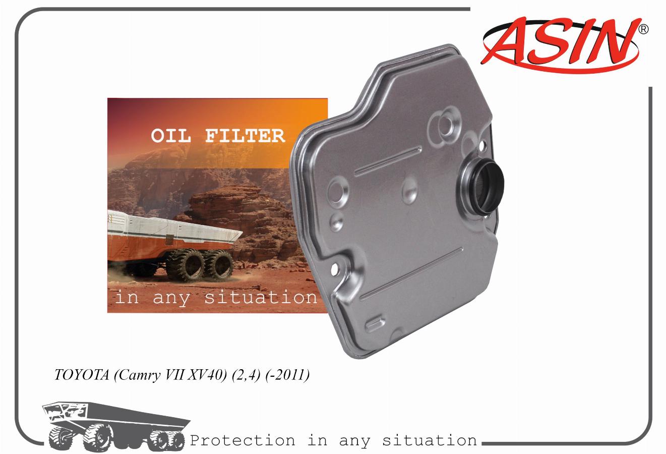 Фильтр масляный АКПП Toyota Camry V50 2011, Avensis, Corolla 00 ASINFL2584